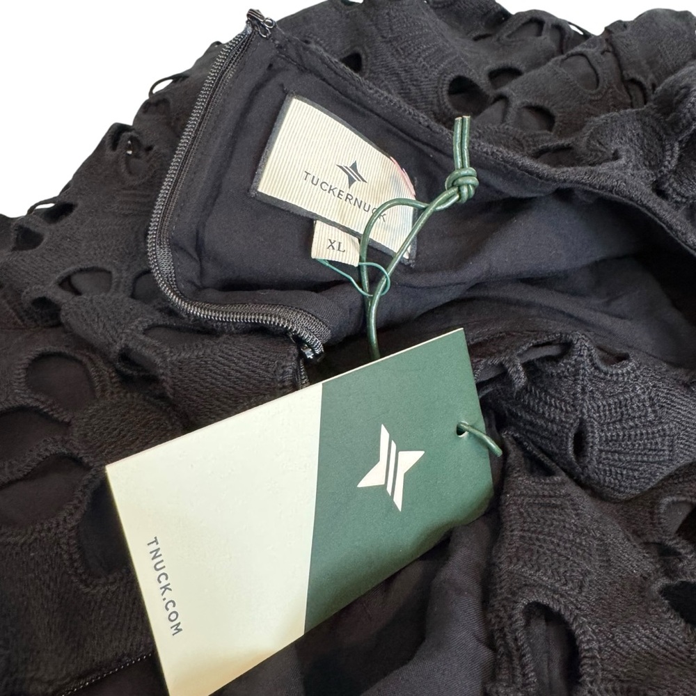 Tuckernuck Black Floral Eyelet Midi Dress - Picture 11 of 11